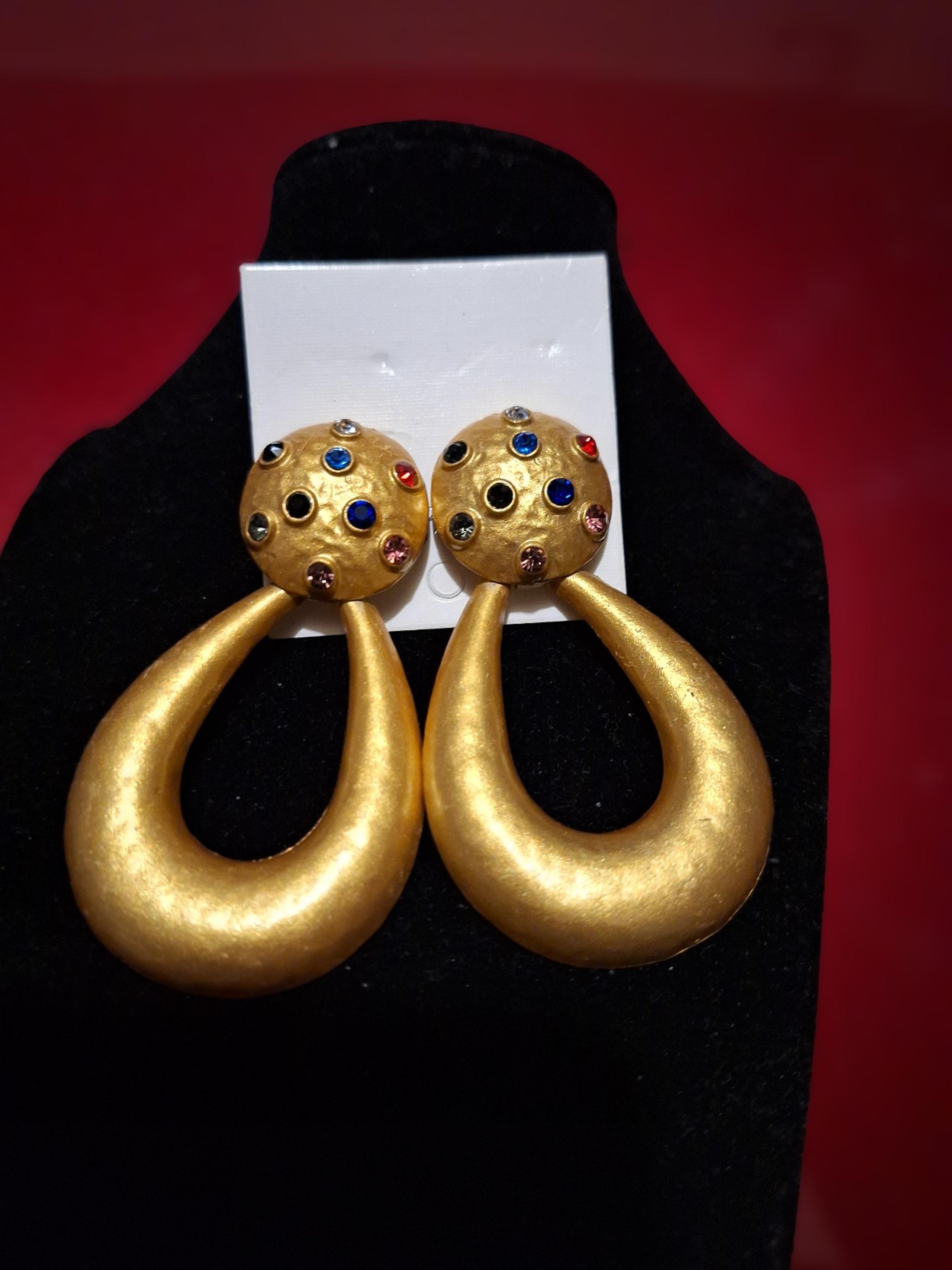 Gold plated earings
