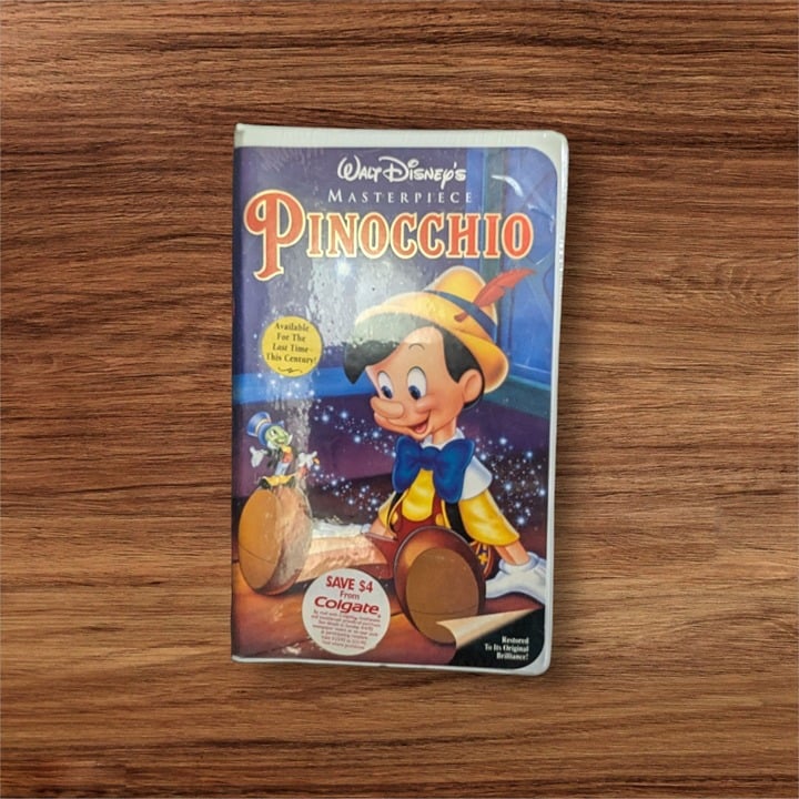 Walt Disney's Masterpiece Pinocchio VHS tape sealed READ