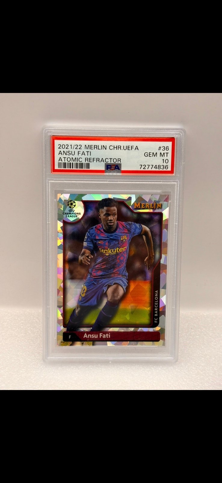 Ansu Fati PSA 10 Merlin 2021/2022
