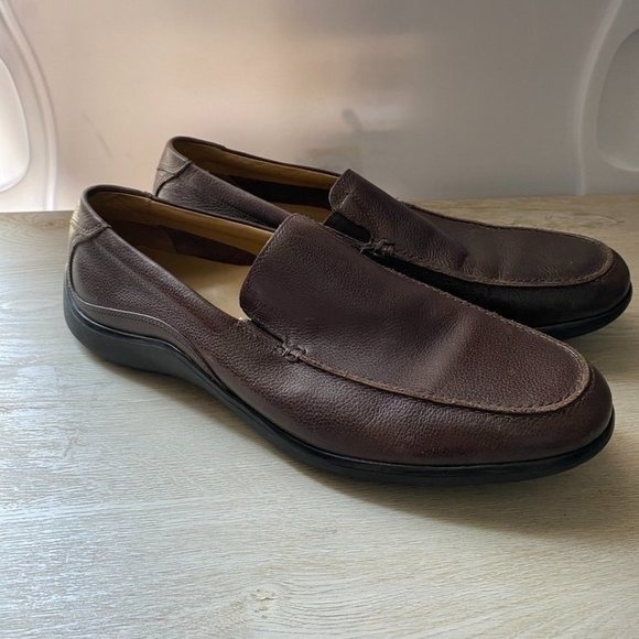 Cole Haan Slip On Leather Loafers Shoes Brown Mens Size 11M