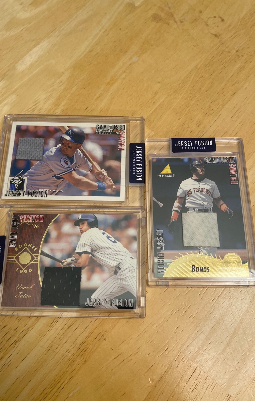 3 Jersey Fusion Baseball Cards