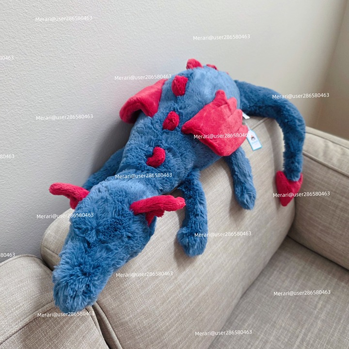 Authentic Jellycat Dexter Dragon HUGE