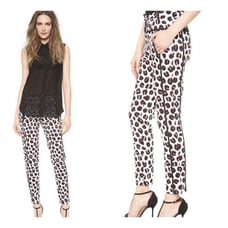Veronica Beard leopard print Slim Fit ankle pants