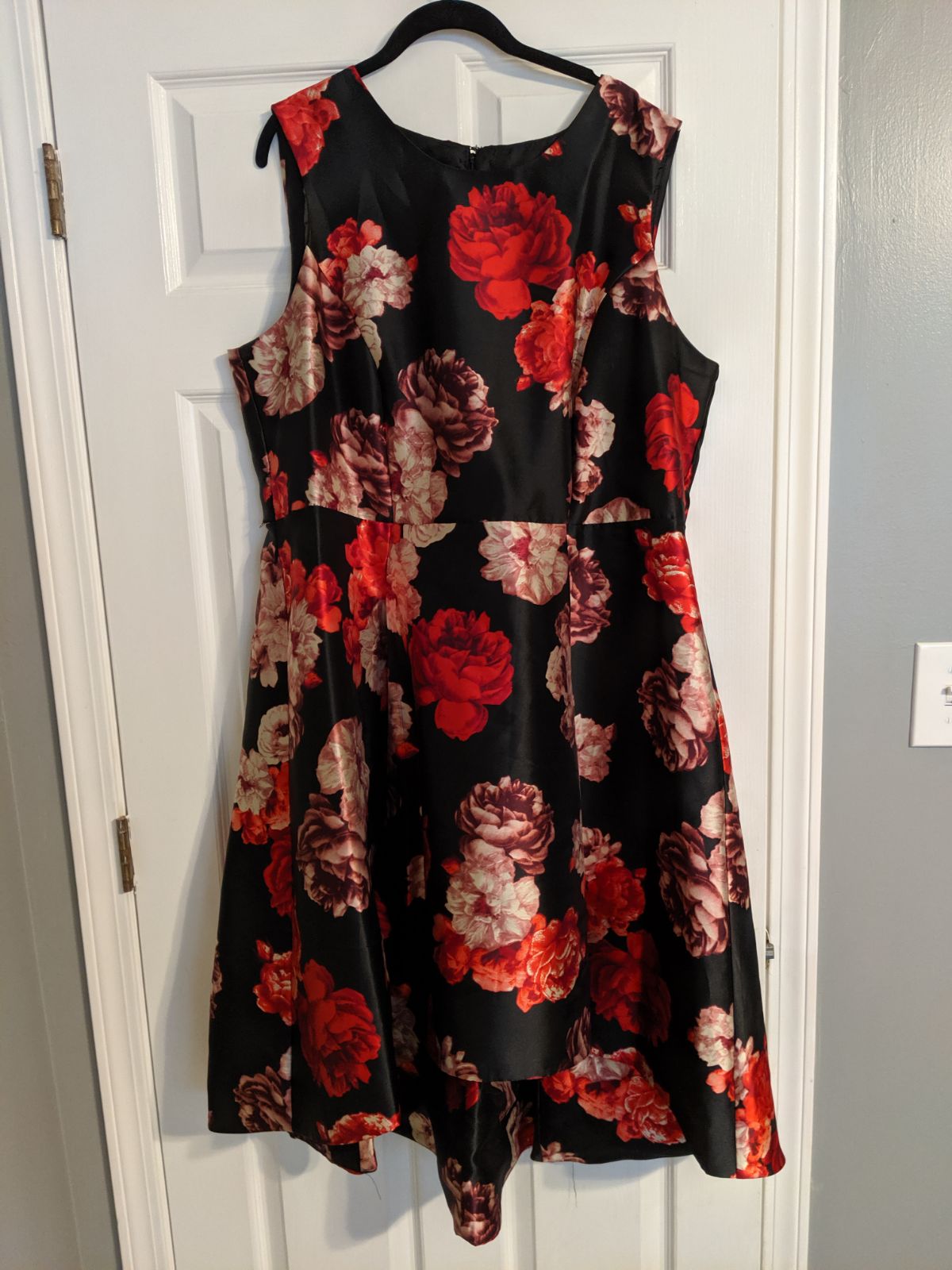 Floral cocktail high low Dress