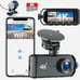 4K Dash Cam Front and Rear Camera, 4K+1080P Dual Dash Cam with WiFi