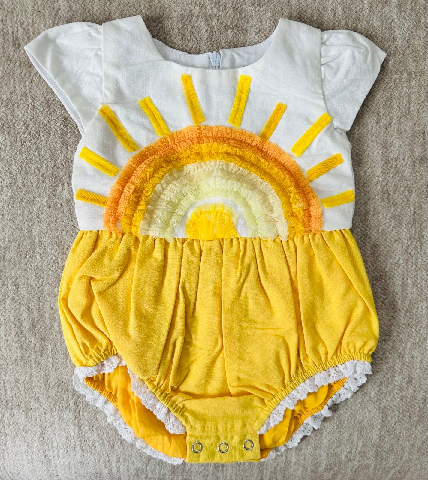 Girl August Rainbow Bubble 6m