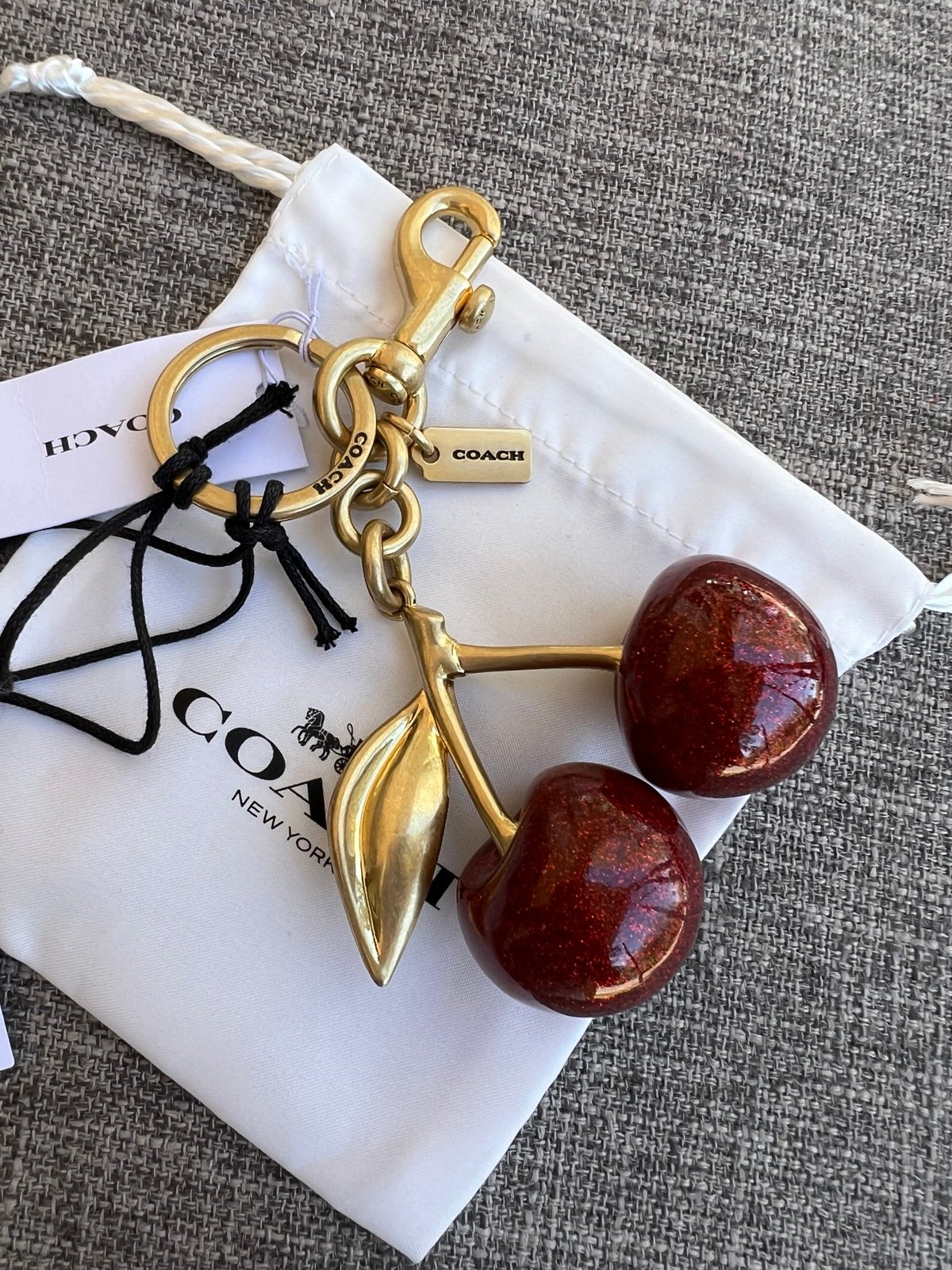 Coach Cherry Bag Charm