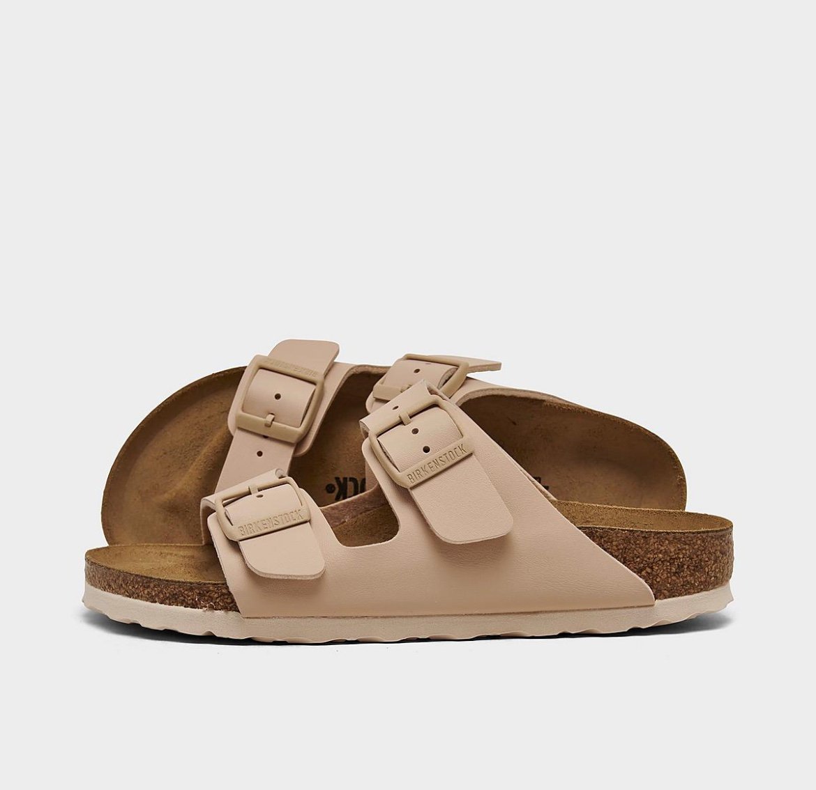 BIRKENSTOCK ARIZONA BIRKIBUC SANDALS New beige color Womens size 38