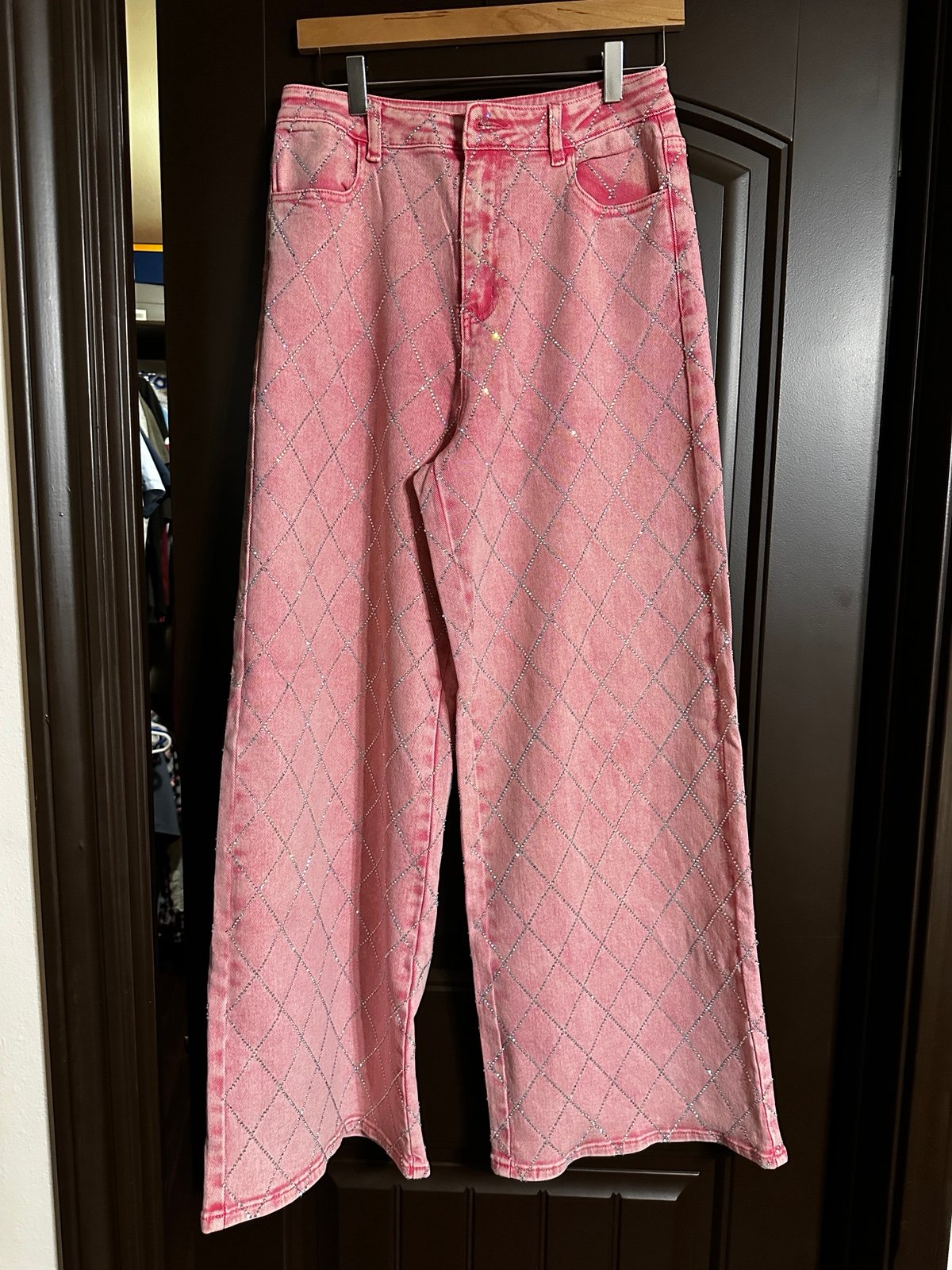 Rhinestone Jean Pants
