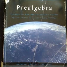PreAlgebra College Textbook for Math 086