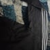 Adidas Men Essentials Fleece 3-Stripes Hoodie, Black/ White, Size MED