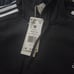 Adidas Men Essentials Fleece 3-Stripes Hoodie, Black/ White, Size MED