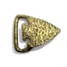 Vintage Solid Brass Arrow Head Southwestern Belt Buckle