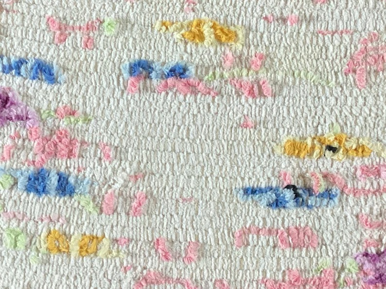 Woven Chenille Rug - Washable Rug - Small Bathroom Mat - 31 x19