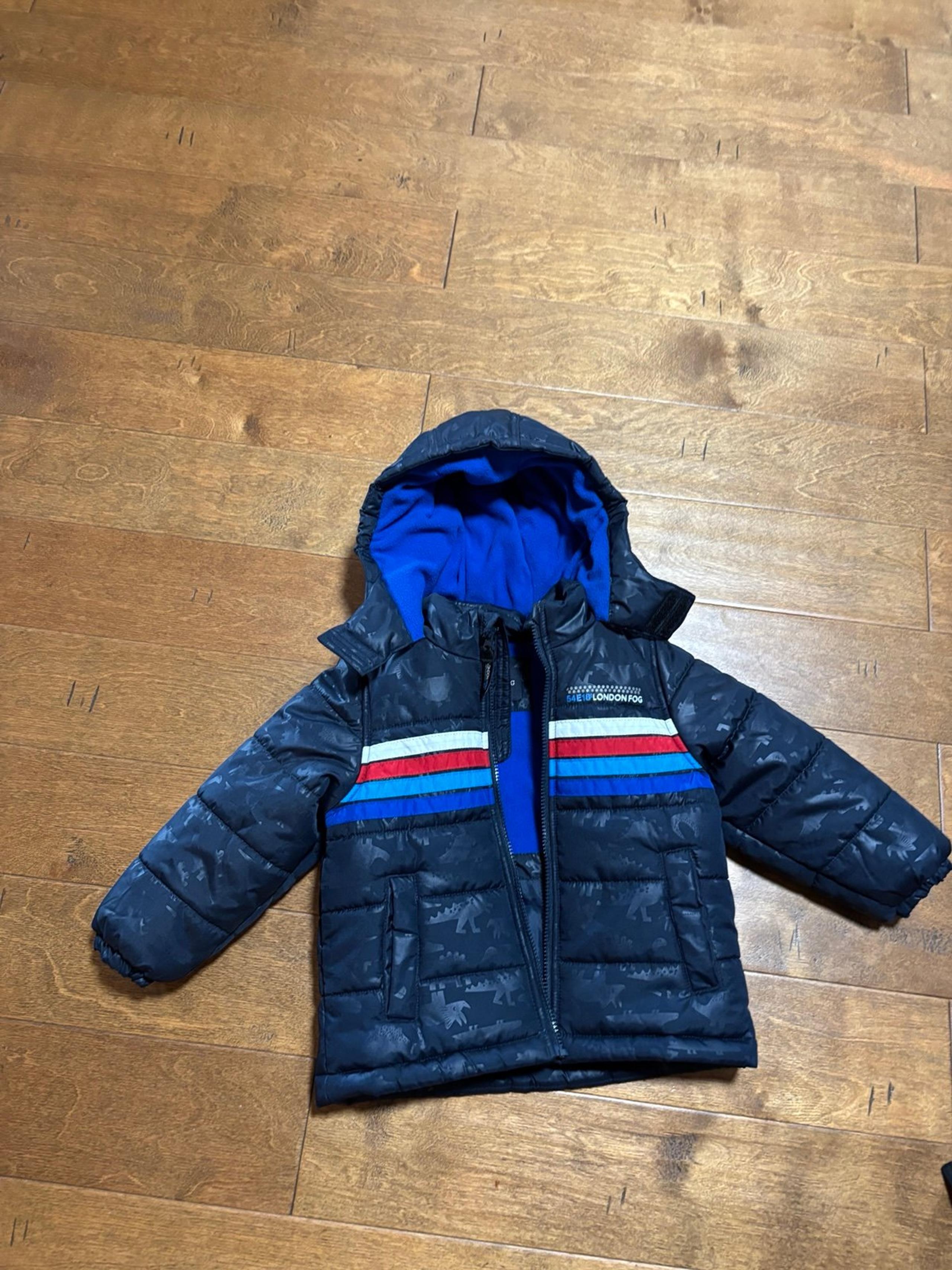 London fog jacket coat hooded boys size 4t