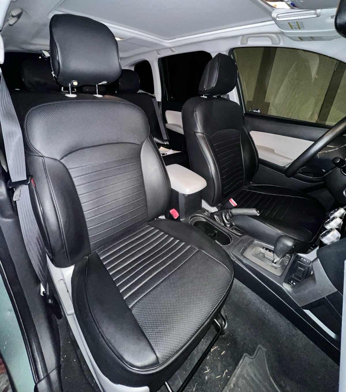 2016 Subaru Forester Leather Seat Covers - Black (Full Set)