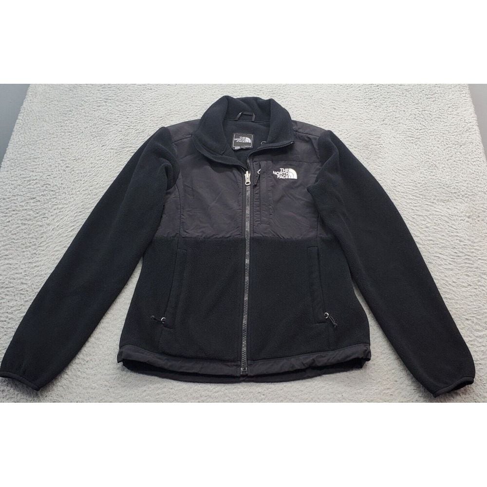 The North Face Jacket Women XS Black Fleece Solid Long Sleeve Mock Neck Full Zip