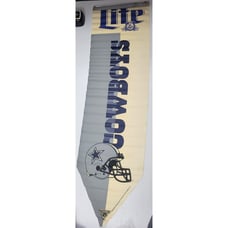 Vintage 90s 1995 Large Miller Dallas Cowboys NFL Football Bar Vertical Banner