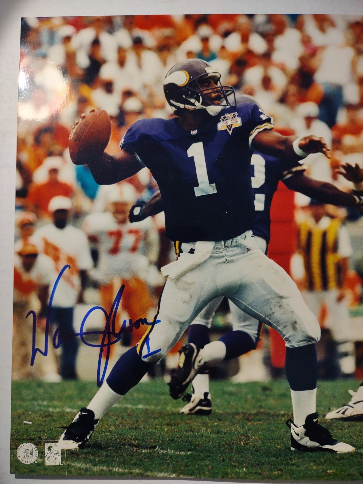 Warren moon Autograph 8 x 10 picture