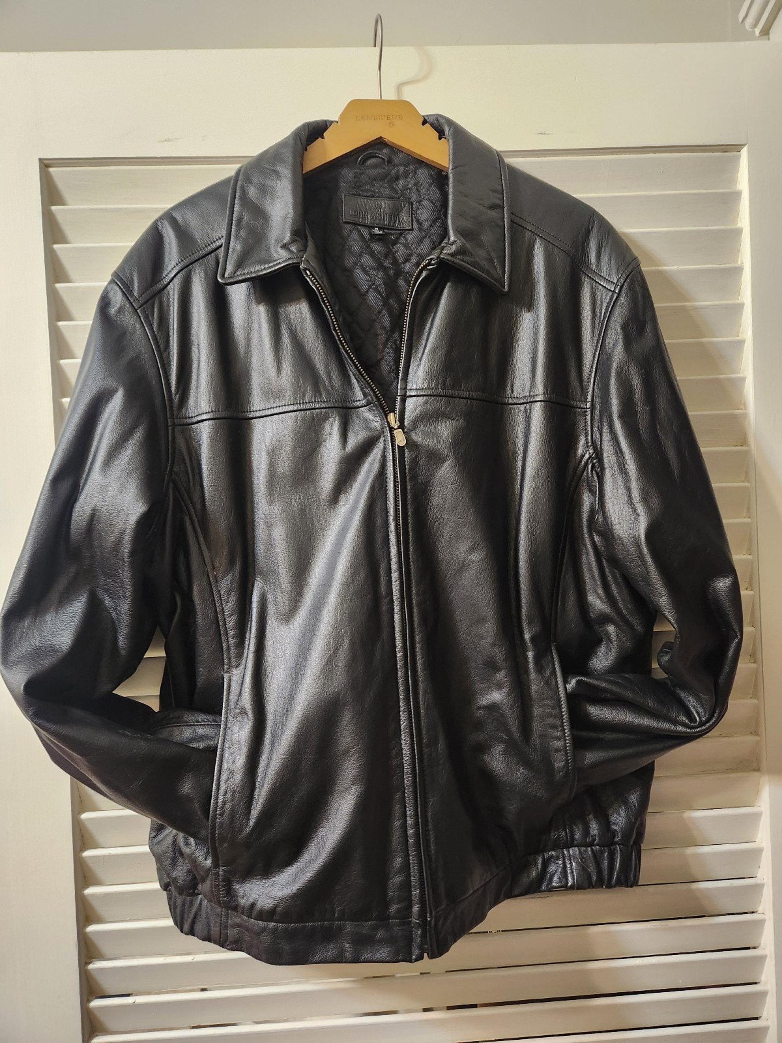 Vintage John Ashford Leather Jacket, Medium