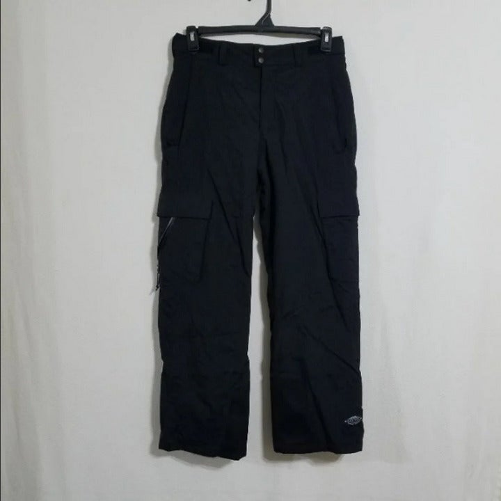 Columbia Mens Snow Pants GRT Small Black Snowboard Waterproof Guys Ski Suit