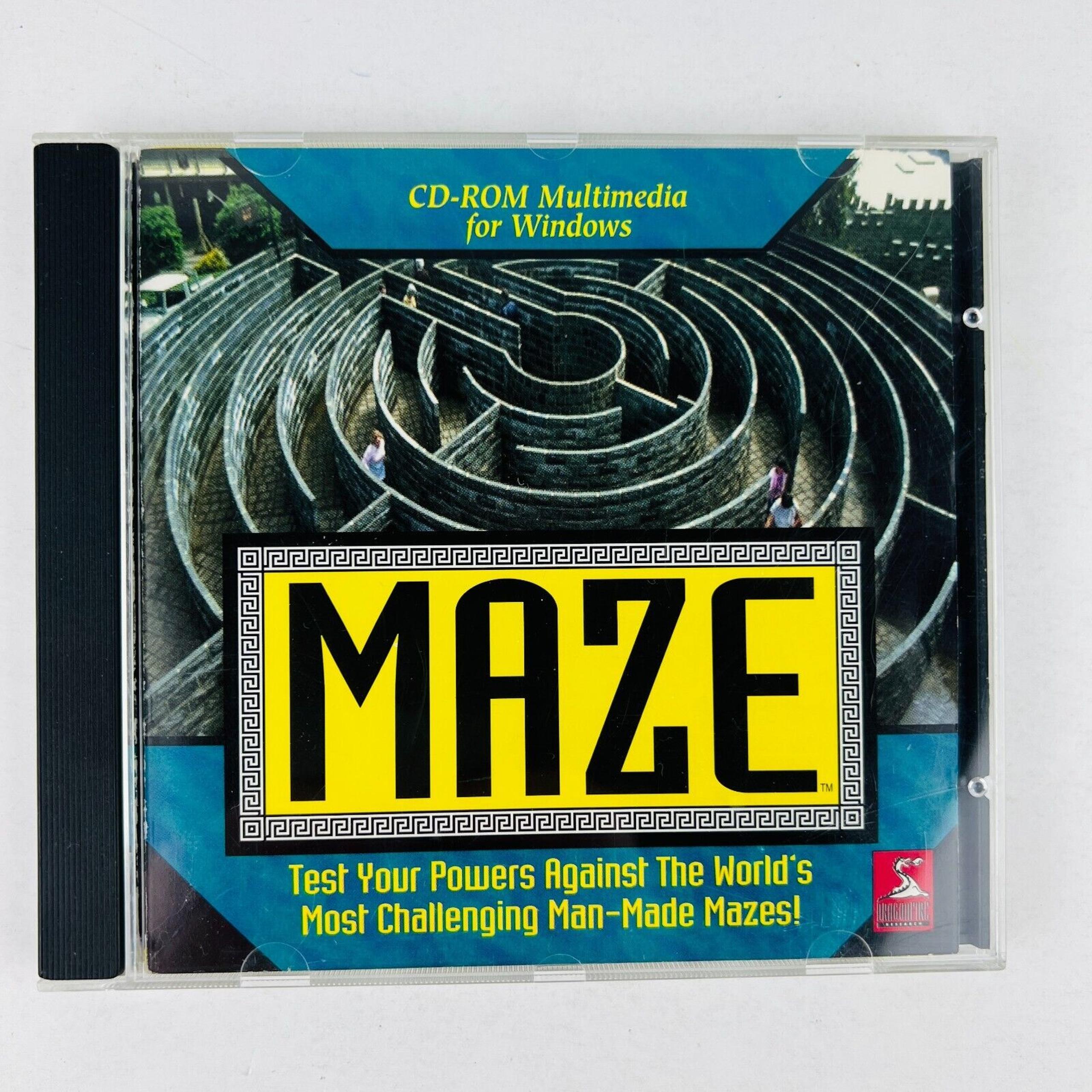 MAZE CD PC Game - The World Maze Guide by Dragonfire Research/MECA Software