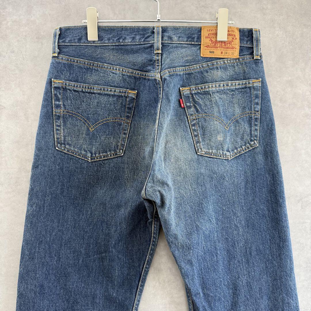 00s USA-made Levi's 501 Levi's Used-processed Denim Pants W34