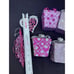 7 Hot Pink Purple Gift Box Present Plastic Glitter Christmas Ornament Lot -CH1