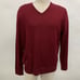 Black Brown 1826 Mens Sweater XL Red Wine Cherry 100% Extra Fine Merino Wool NWT
