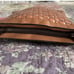 Patricia Nash Vesima Tan Naturale Leather Woven Front Crossbody Purse