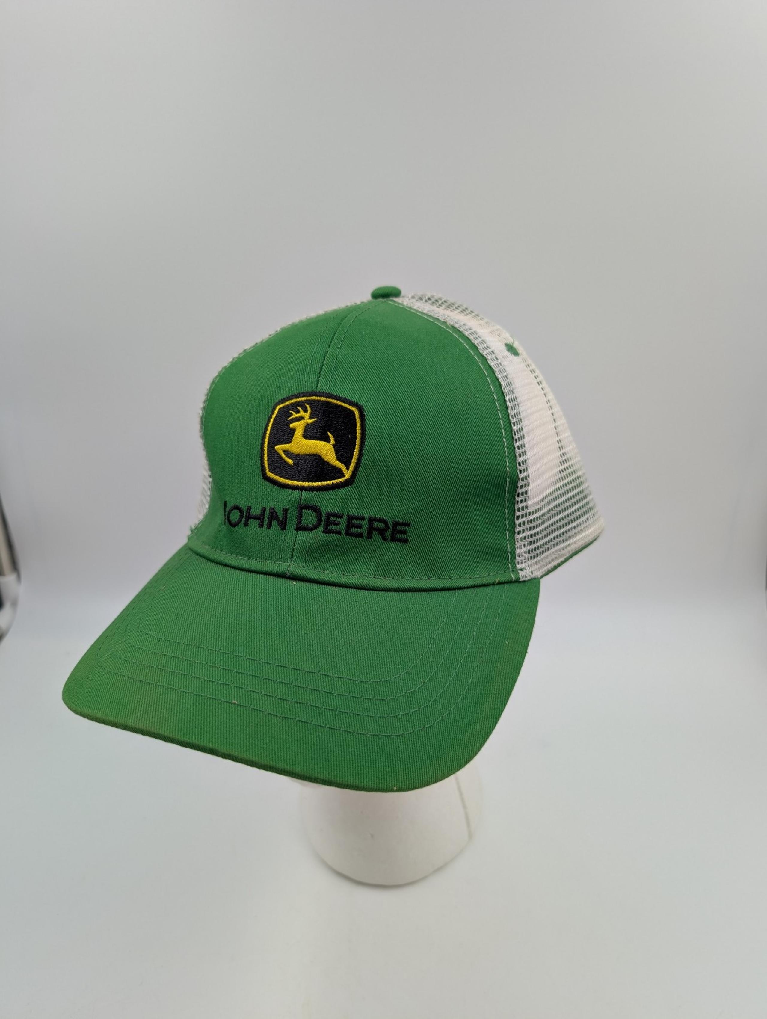 John Deere Men's Hook & Loop Adjustable Mesh Back Hat One Size Fits Most