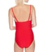 Betsy Johnson One piece Sheer Panel Swim Suit Women S NWT 98 Red Stretch Nylon