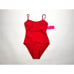 Betsy Johnson One piece Sheer Panel Swim Suit Women S NWT 98 Red Stretch Nylon
