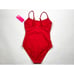 Betsy Johnson One piece Sheer Panel Swim Suit Women S NWT 98 Red Stretch Nylon