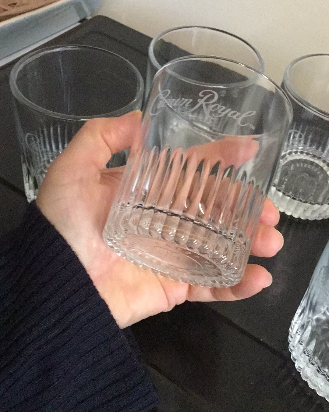 New 6 Crown Royal glasses