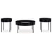 Ardoline - Black - Occasional Table Set (Set of 3)