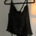 Zara Woman Black Hold Glittery Halter Crop Top