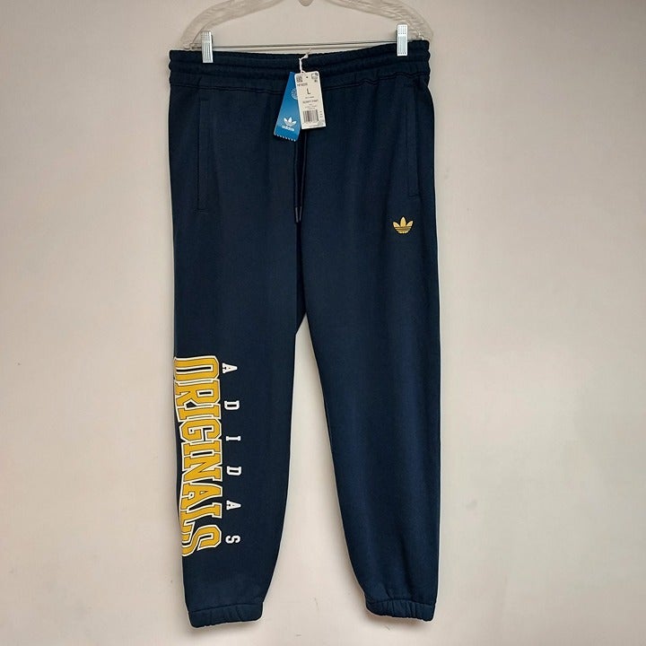 MEN'S ADIDAS ORIGINALS SCRIPT LOGO OG TRACK PANTS SWEATPANTS JOGGERS SIZE L NWT