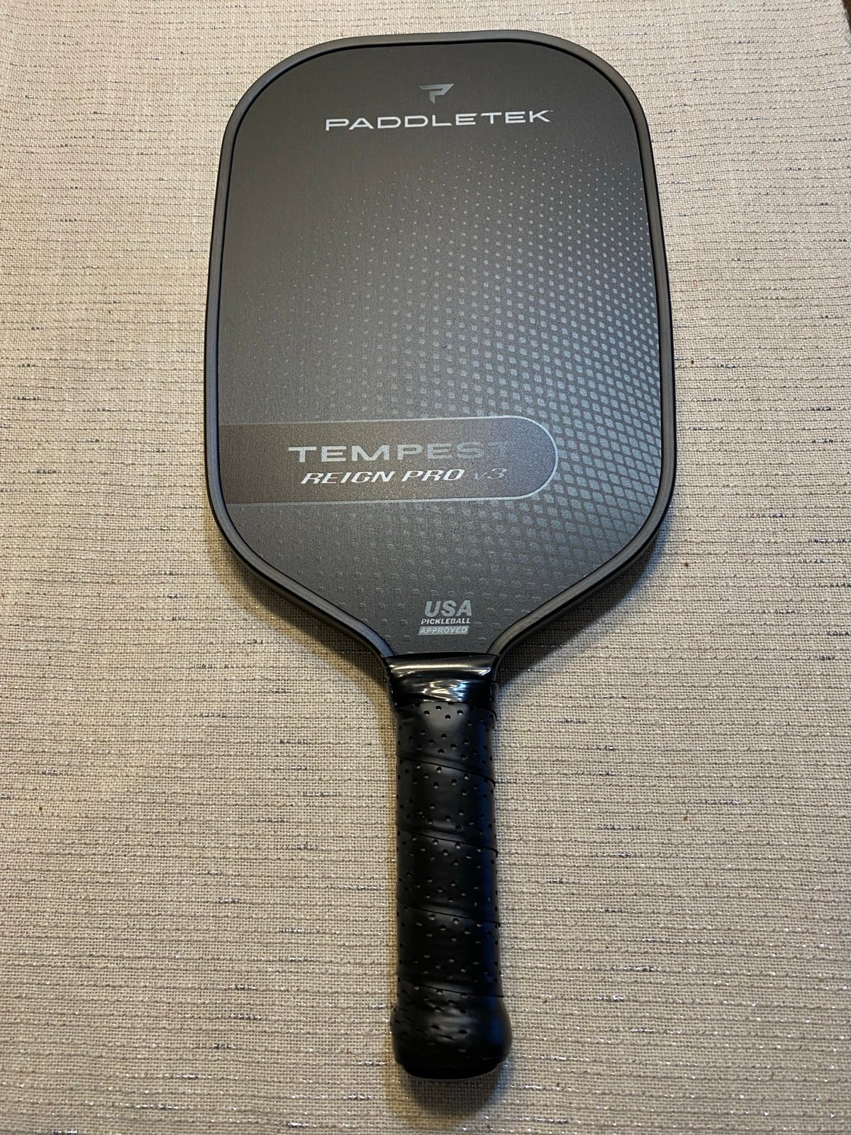 Paddletek Tempest Reign Pro V3 Pickleball Paddle Iced Carbon (brand new)