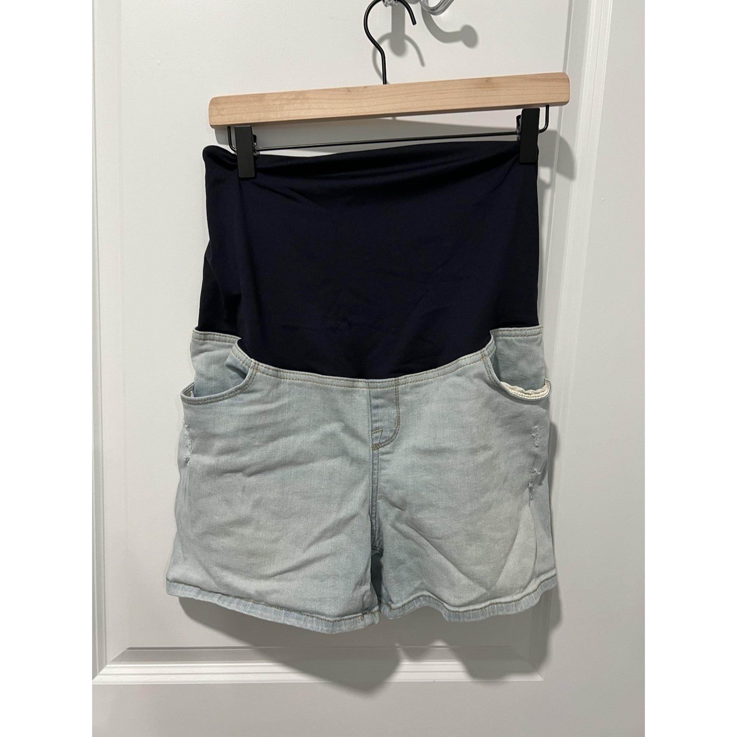 Isabel Maternity By Ingrid & Isabel Midi Cut-Off Shorts Womens Size 10 Denim