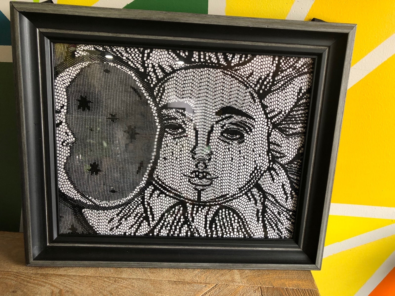 Celestial sun moon wall art