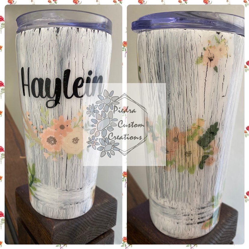 Custom glitter tumblers