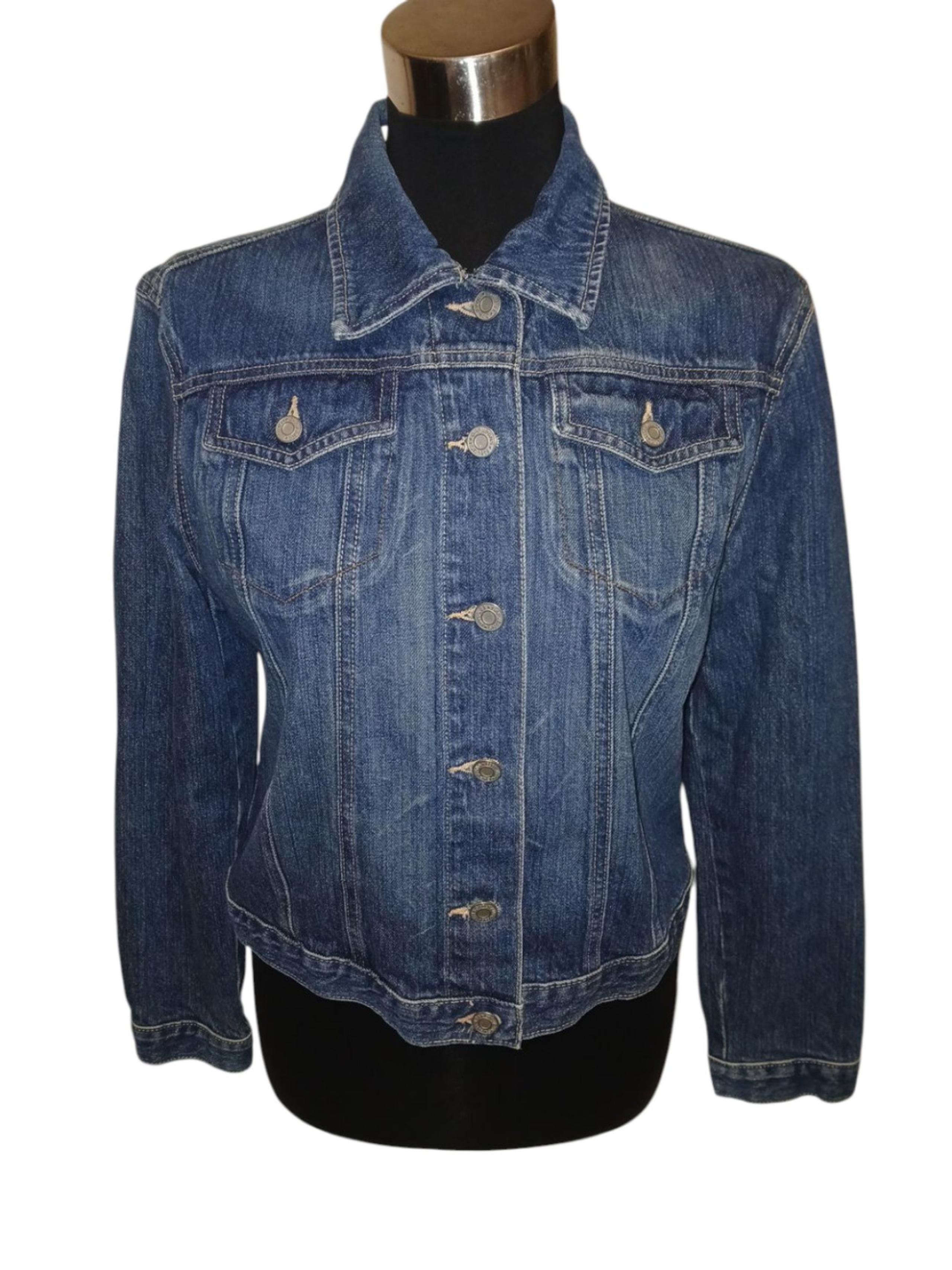 Women's GAP Classic Blue Jeans Long Sleeve Jacket Size Medium