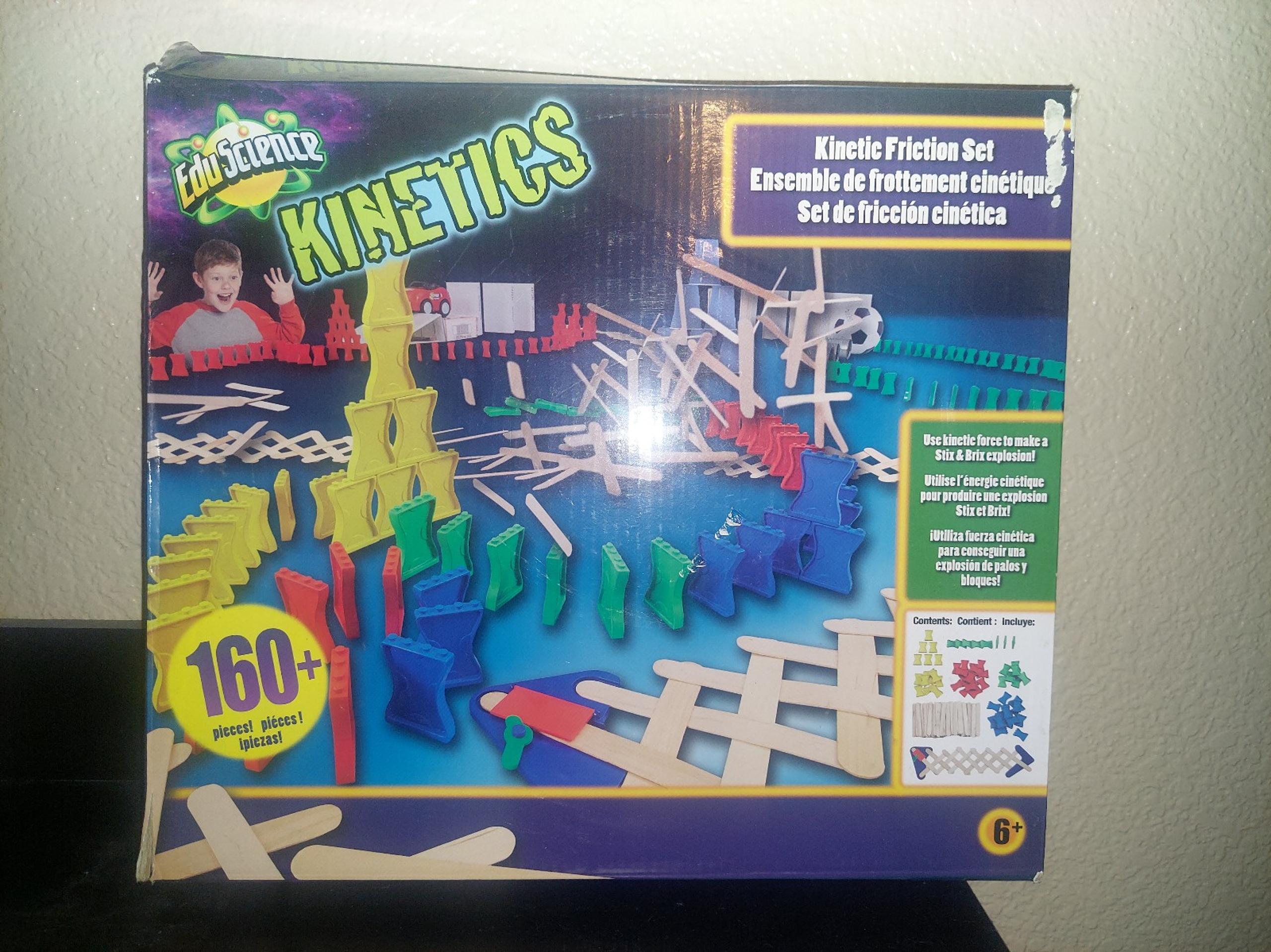 EduScience Kinetics 160+ Pieces Friction Set ToysRus Fun interactive kids game