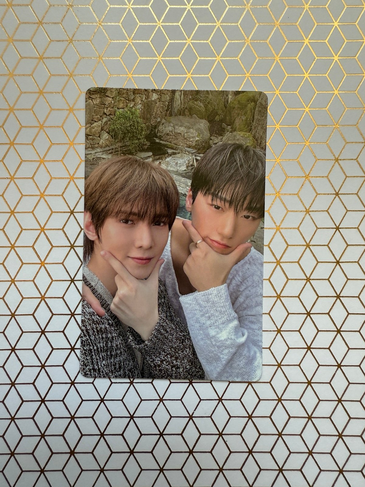 Yeosang and San photocard