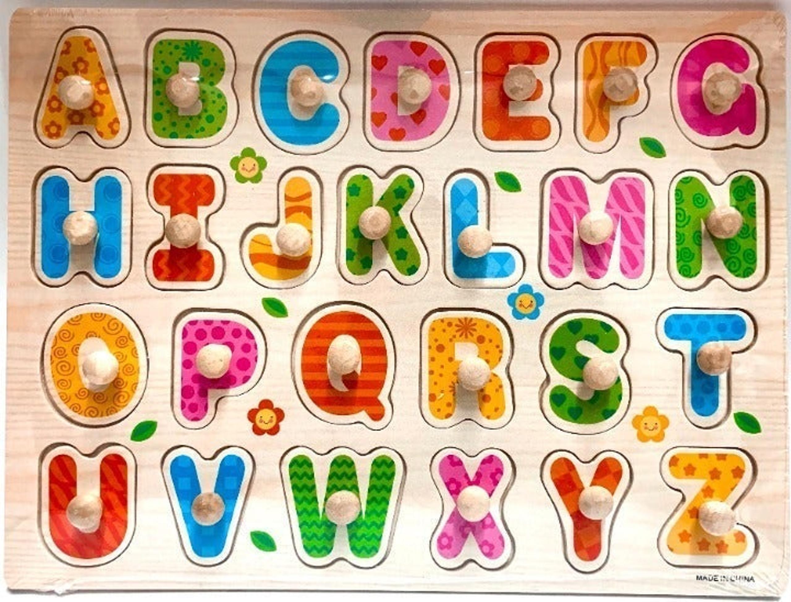 Children Alphabet Wooden Learning Puzzle