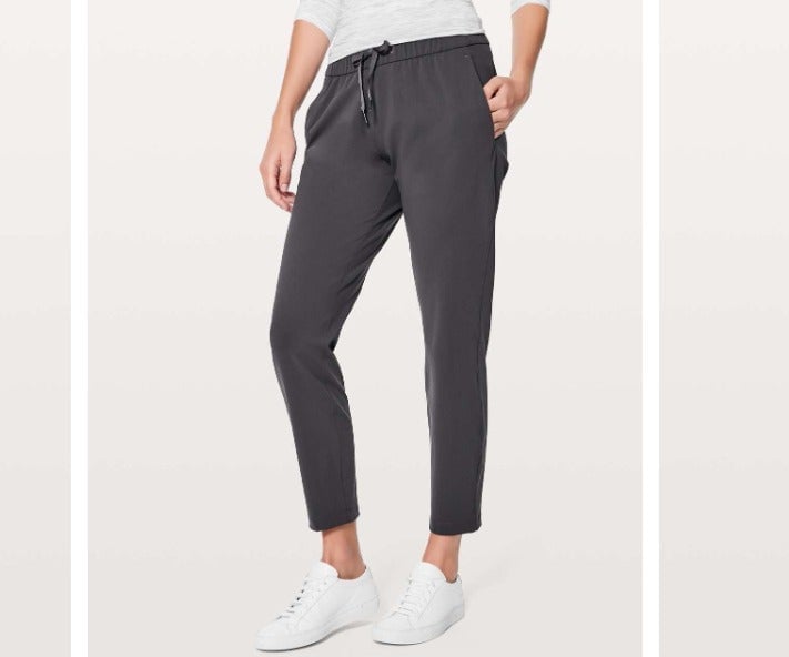 Lululemon On The Fly 7/8 Pant - Dark Shadow Size 6