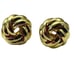 Men’s Petite Love Knot Earrings 10k Gold Plate Twisted Stud Earrings Small NEW