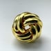 Men’s Petite Love Knot Earrings 10k Gold Plate Twisted Stud Earrings Small NEW