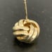 Men’s Petite Love Knot Earrings 10k Gold Plate Twisted Stud Earrings Small NEW